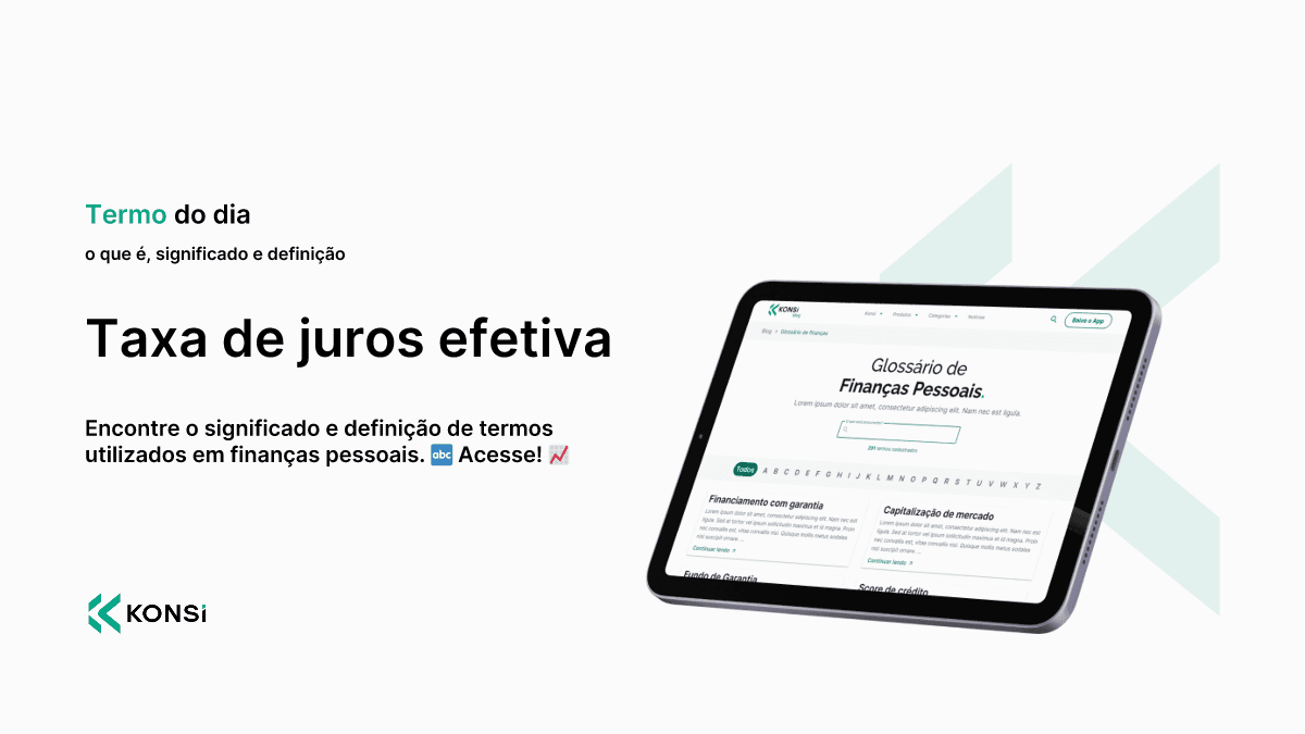 Taxa de juros efetiva